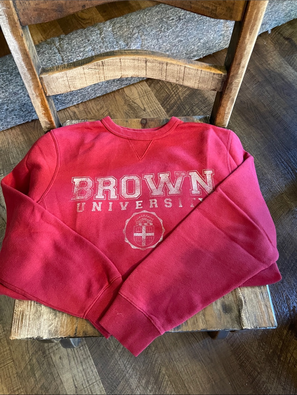 Gear For Sports Red Brown University Crewneck Sweatshirt * Sz M